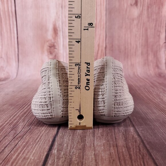 Skechers Cleo Point Toe Ballet Flats Womens Size 8.5 Knit Slip On Natural 158308 - Picture 12 of 15